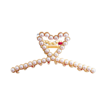 Pearl & gold hair clip